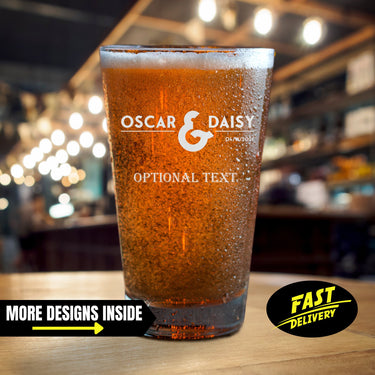 Custom Pint Glass Anniversary Gifts